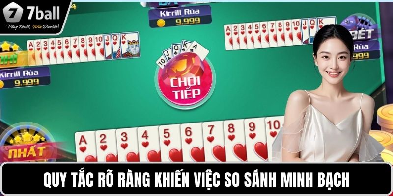 Quy tắc rõ ràng khiến việc so sánh minh bạch